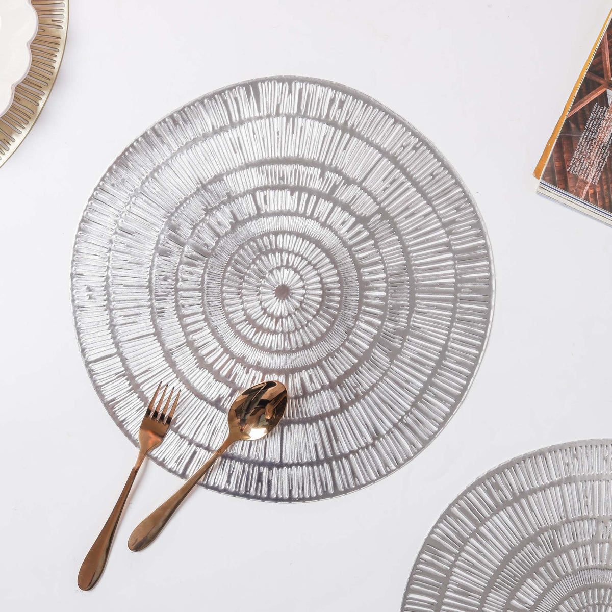 Round Vinyl Placemat Set of 2 Nestasia