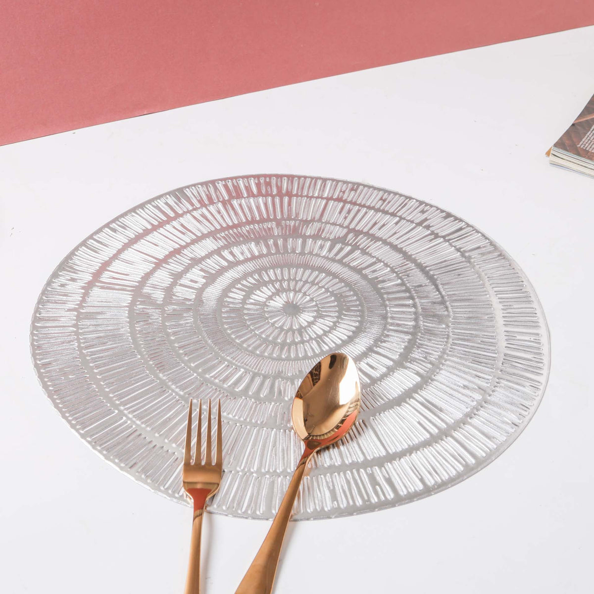 Round Vinyl Placemat Set of 2 Nestasia
