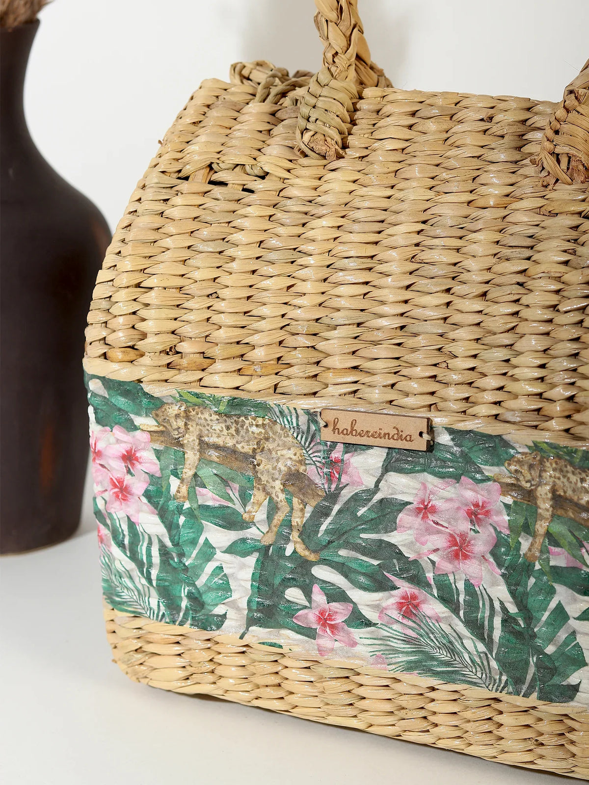 Handmade Seagrass Tote for Shopping, Storage & Travel Needs