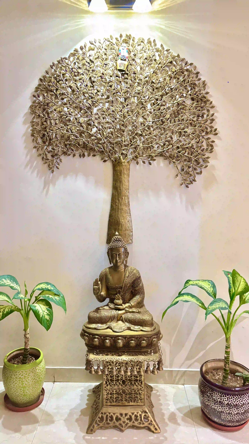 Brass Superfine Blessing Buddha (23 Inch) Vedansh Craft