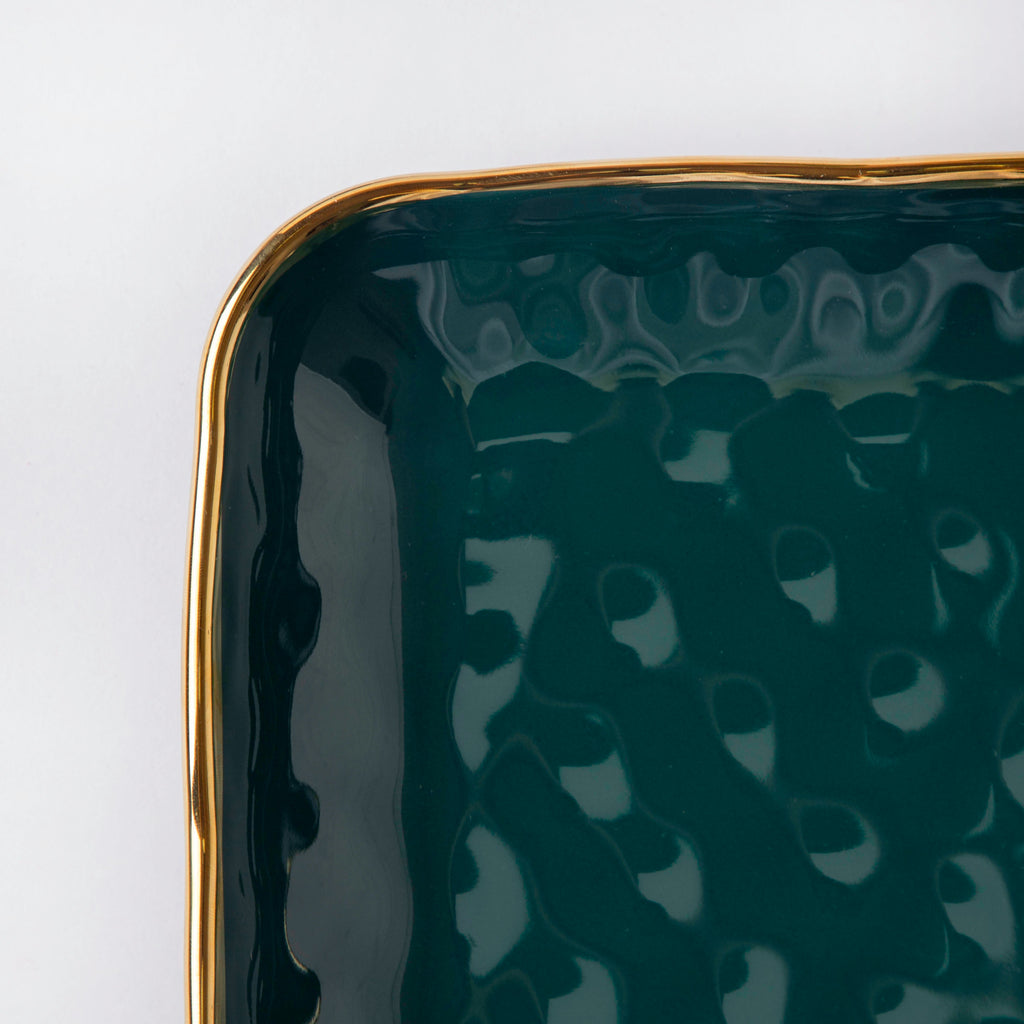 Greenwave Square Snack Plate 8 Inch Nestasia