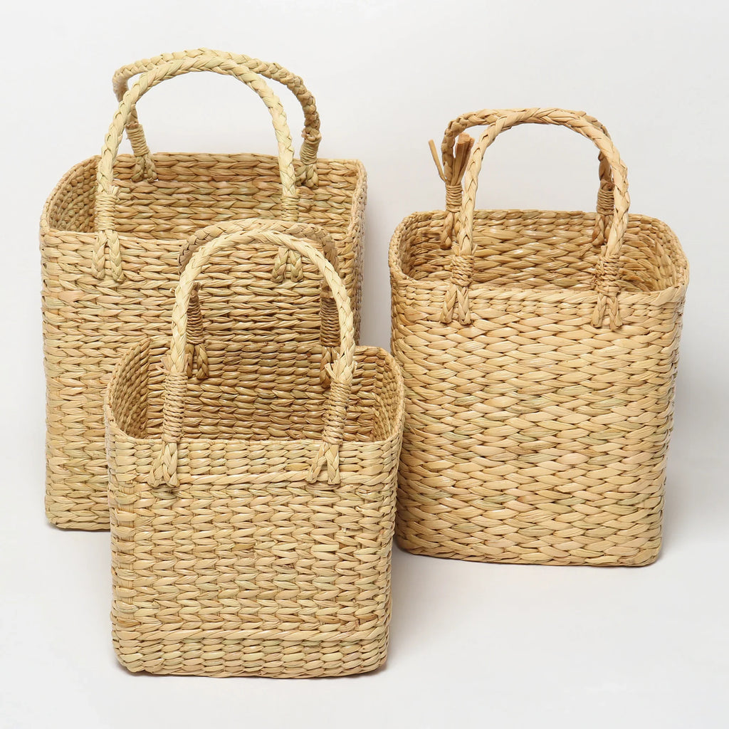 Multi-Use Seagrass Basket for Planters & Home Items