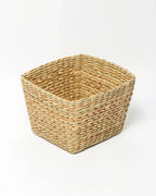 Natural Seagrass Trash Bin for Bedroom, Bathroom, and Office Use - Medium