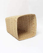 Handmade Seagrass Wastebasket for Living Room, Kitchen, and Study Spaces