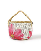 Seagrass Round Hamper Basket for Fruit Storage and Decorative Display