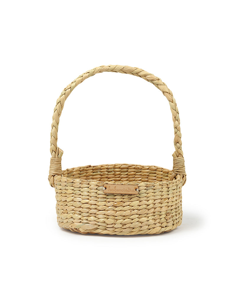Seagrass Round Hamper Basket for Decorative Fruit Display and Gifting
