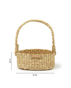 Seagrass Round Hamper Basket for Decorative Fruit Display and Gifting