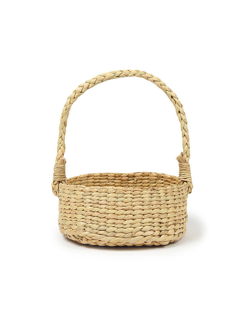 Seagrass Round Hamper Basket for Decorative Fruit Display and Gifting