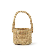 Round Seagrass Gift Hamper Basket, Decorative Fruit Storage