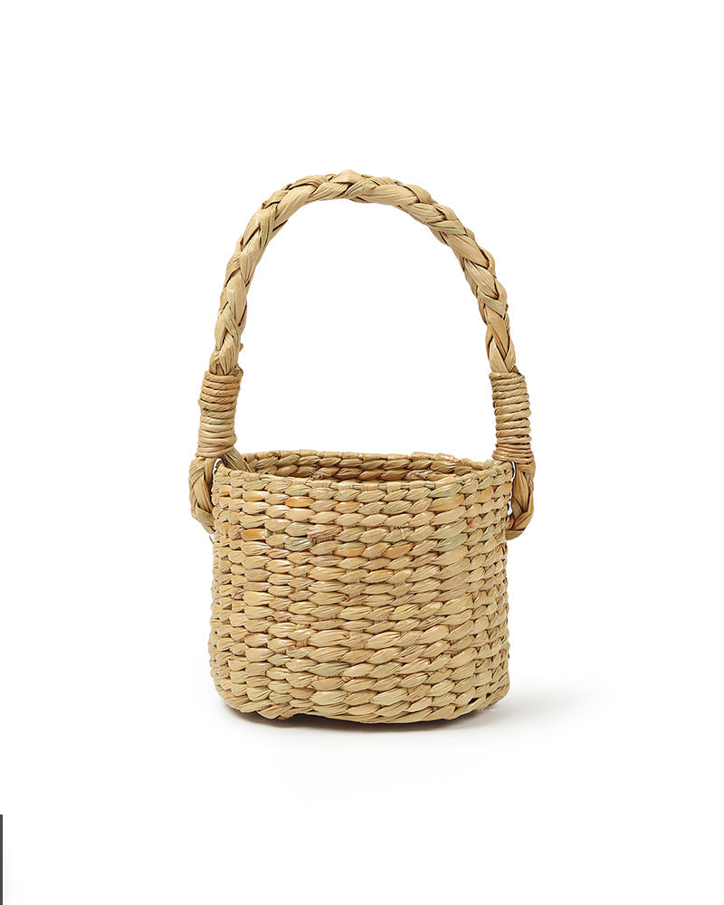Round Seagrass Gift Hamper Basket, Decorative Fruit Storage