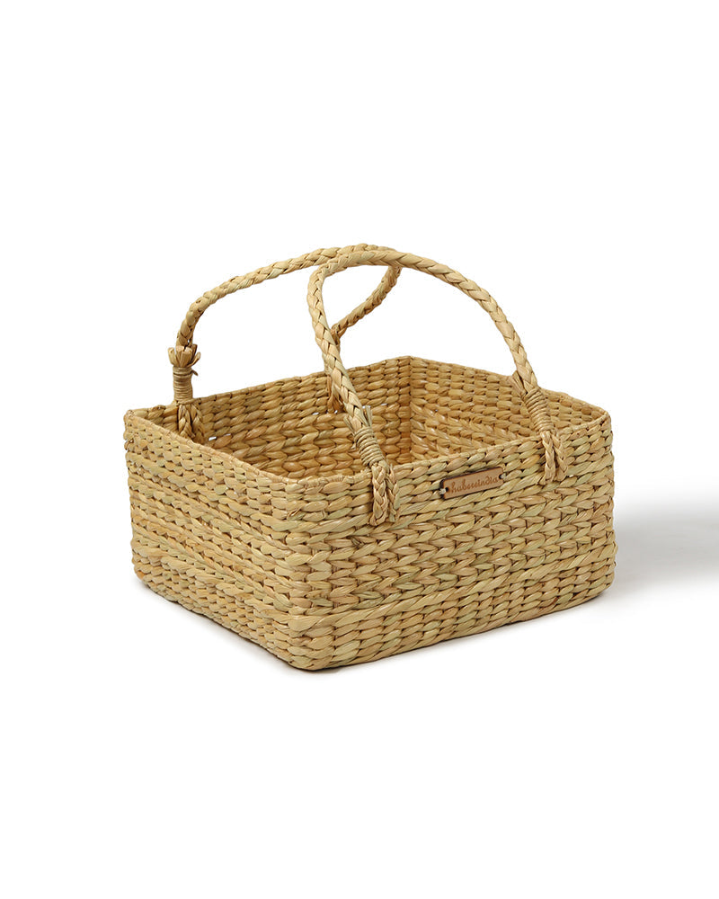 Handwoven Seagrass Fruit Basket for Gift Hampers, Storage, and Decorative Display