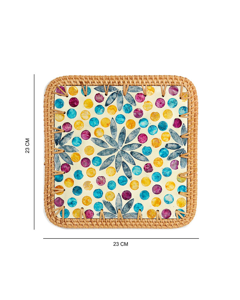 Handcrafted Mother of Pearl Placemats for Kitchen, Dining, and Living Room