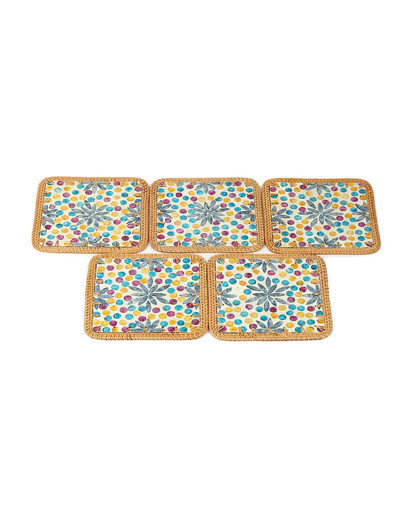 Handcrafted Mother of Pearl Placemats for Kitchen, Dining, and Living Room