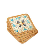 Square Mother of Pearl Table Mats for Meals and Decorative Table Setting