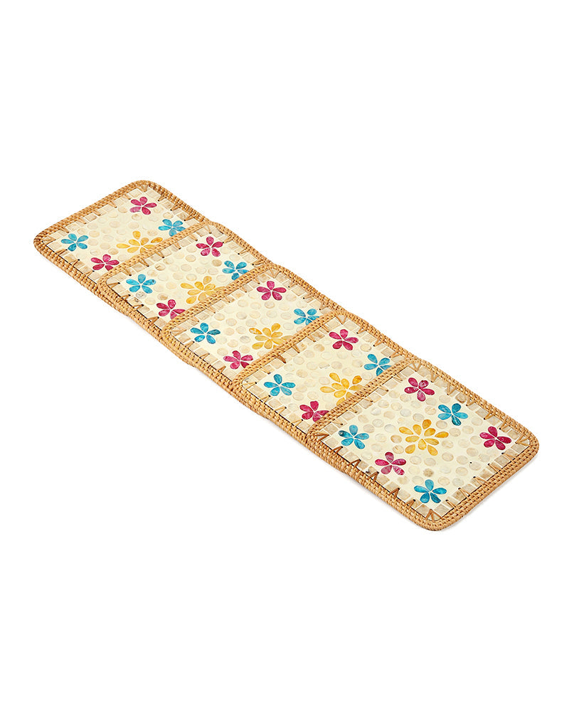 Mother of Pearl Table Placemats for Dining, Living Room, and Elegant Table Decor