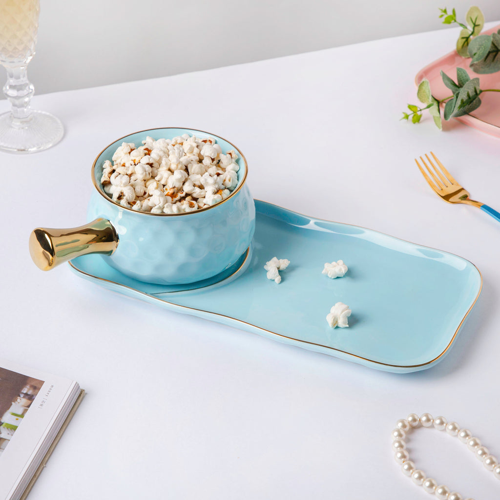 Blue Jay Pot And Plate Set Nestasia