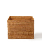 Seagrass Shelf Basket with Handles for Home Organization and Storage