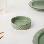 Serenity Green 36 Piece Dinner Set For 6 Nestasia