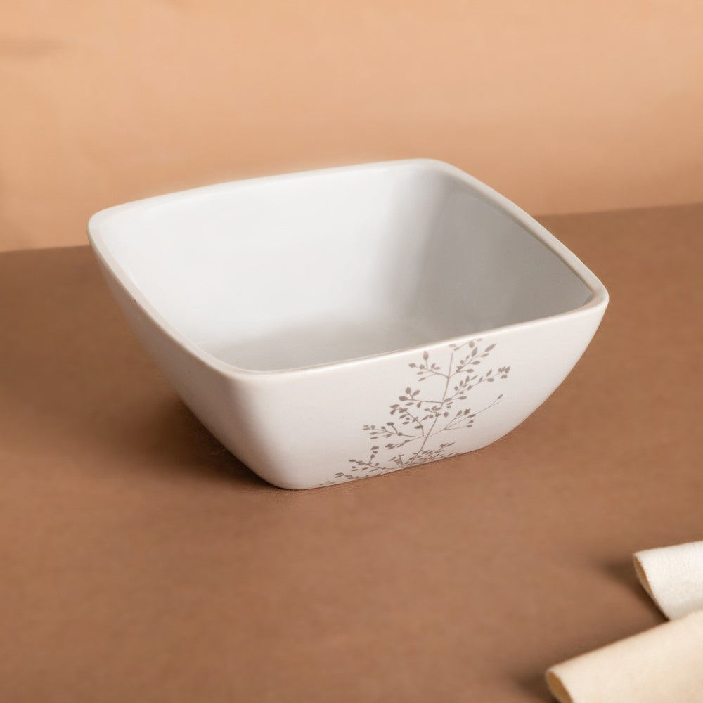 Ciara Sprig Grey Bowl 6 Inch 600ml Nestasia