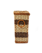 Wicker Laundry Basket with Lid for Clothes Storage and Home Organization