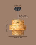 Decorative Bamboo Pendant Lamp for Home Decor and Hall