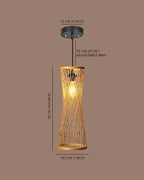 Artistic Bamboo Pendant Light for Hall and Corridor