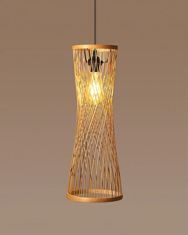 Artistic Bamboo Pendant Light for Hall and Corridor