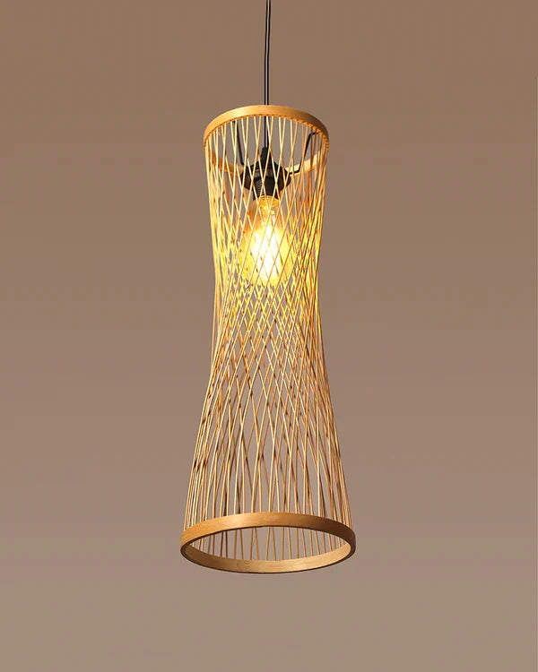 Artistic Bamboo Pendant Light for Hall and Corridor