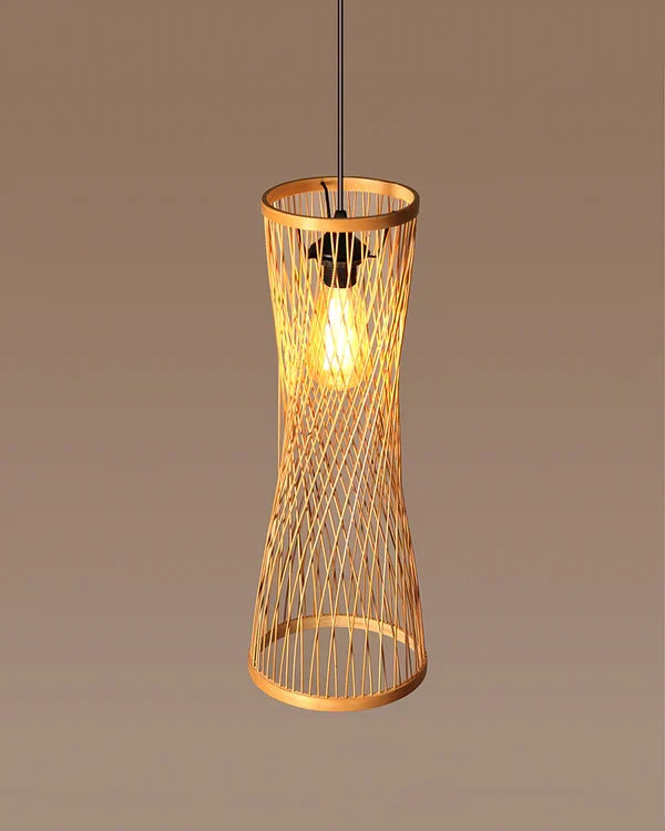 Artistic Bamboo Pendant Light for Hall and Corridor