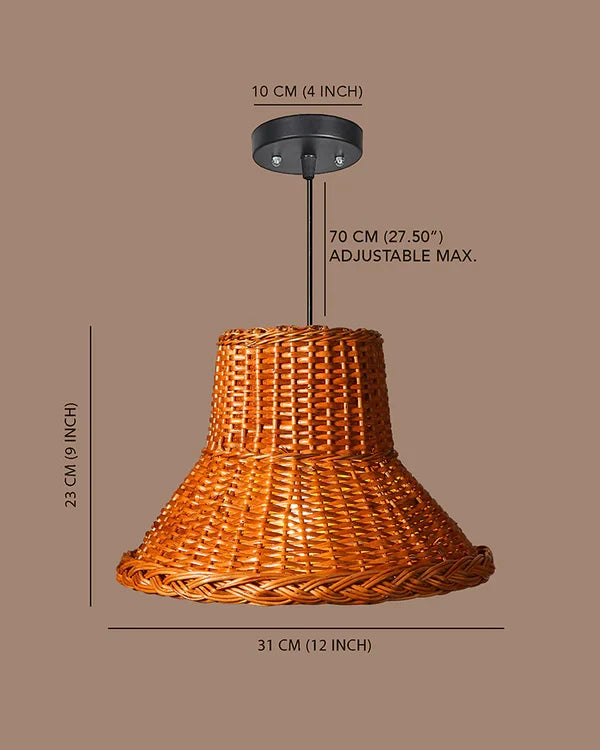 Boho Wicker Ceiling Light for Dining Room and Lounge