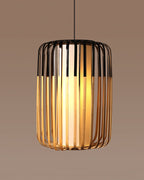 Natural Bamboo Pendant Lamp for Cafe and Restaurant