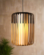Natural Bamboo Pendant Lamp for Cafe and Restaurant