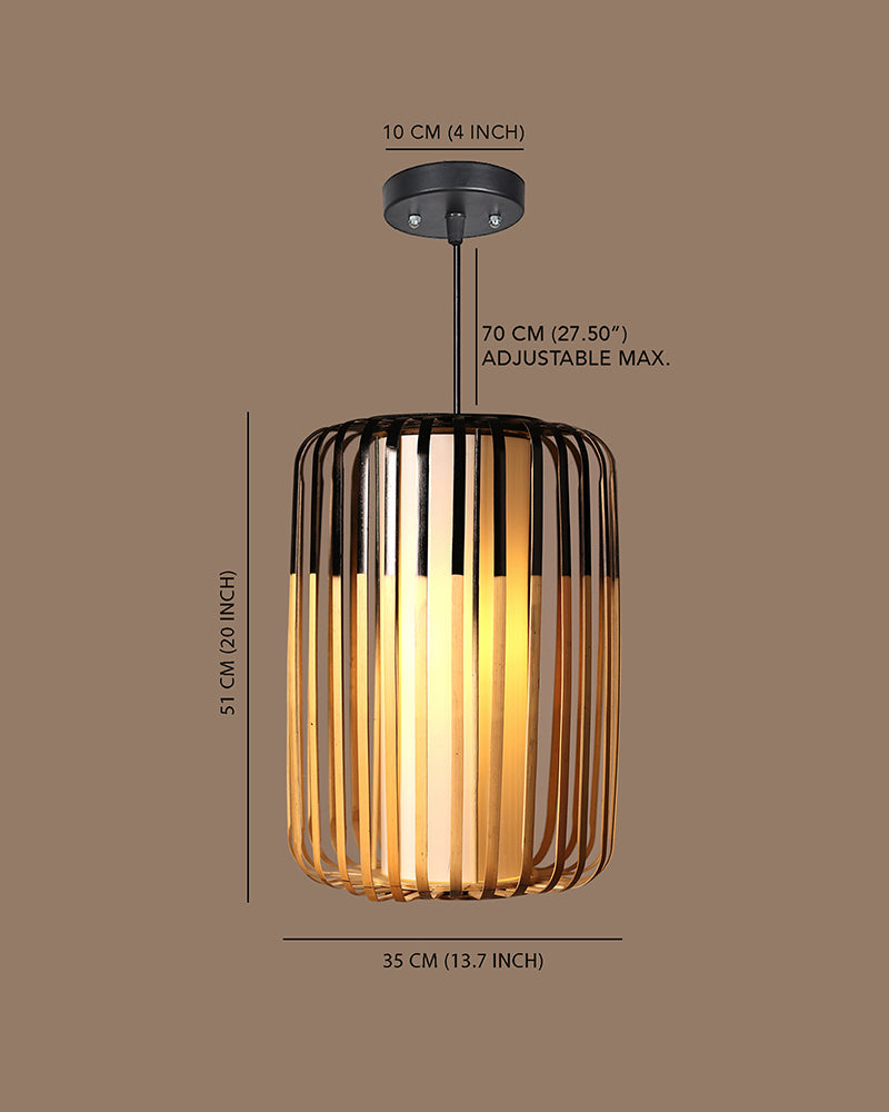 Natural Bamboo Pendant Lamp for Cafe and Restaurant