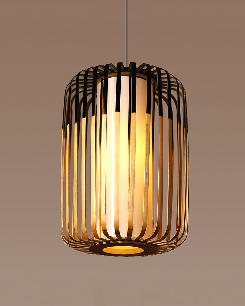 Natural Bamboo Pendant Lamp for Cafe and Restaurant