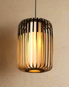 Natural Bamboo Pendant Lamp for Cafe and Restaurant