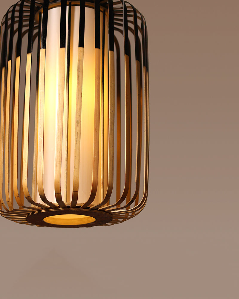 Natural Bamboo Pendant Lamp for Cafe and Restaurant