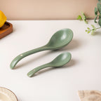 Fern Green Ceramic Serving Spoon Nestasia
