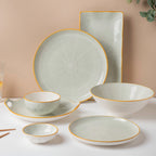 Willow Light Grey 28 Piece Dinner Set For 6 Nestasia
