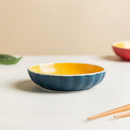 Chrome Dessert Plate Blue Nestasia