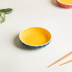 Chrome Dessert Plate Blue Nestasia