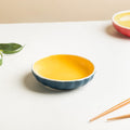 Chrome Dessert Plate Blue Nestasia