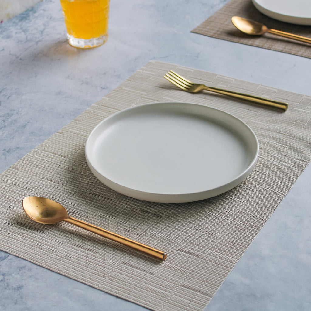Neutral Tone Dinner Mat Set of 2 Nestasia
