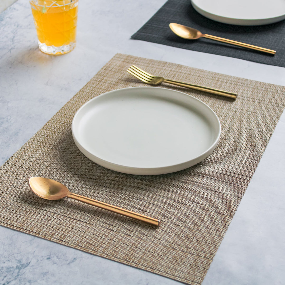 Neutral Tone Dinner Mat Set of 2 Nestasia