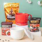 Dessert Cup And Hot Chocolate Gift Hamper Set Of 5 Nestasia