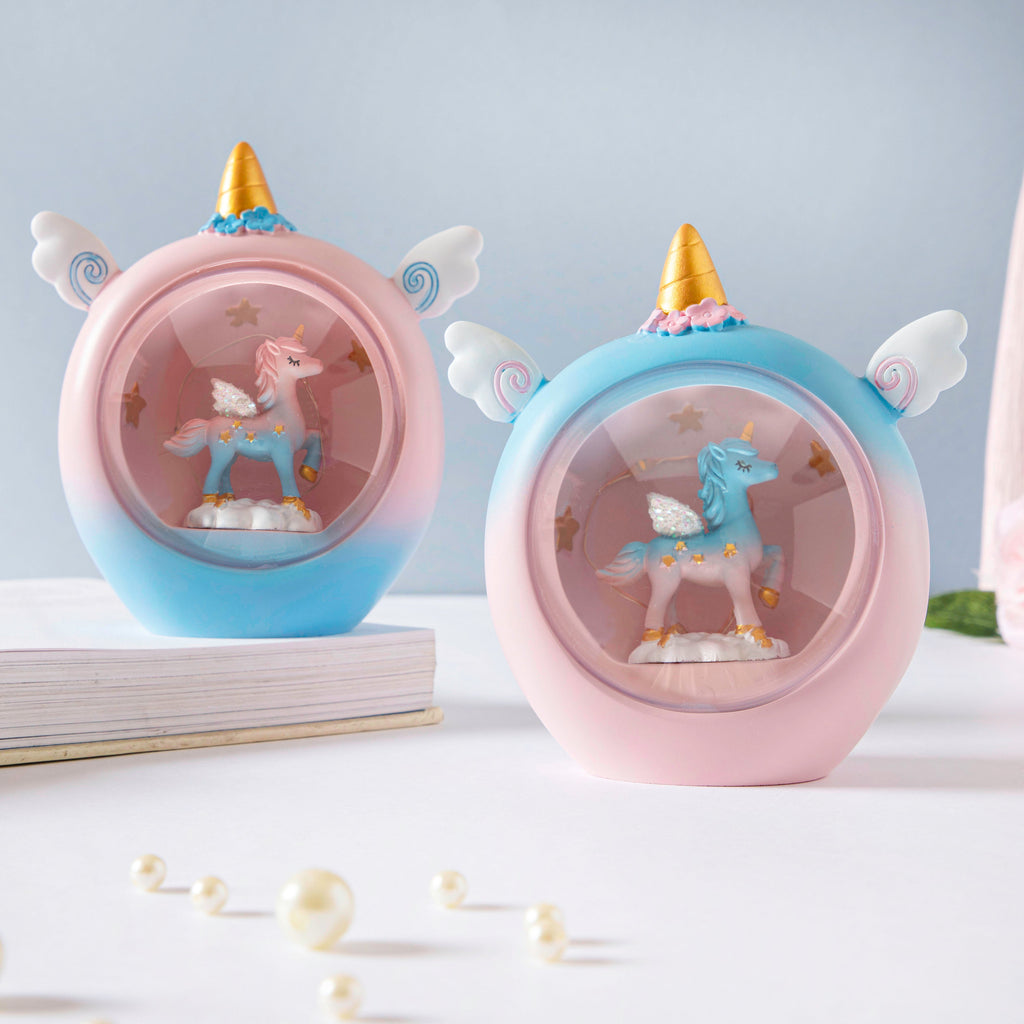 Unicorn Night Lamp Showpiece Pink Nestasia