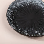 Galaxy Stone Pottery Dessert Small Plate Black Nestasia