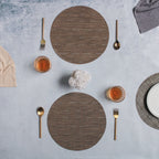 Round Placemat Bronze Set of 4 Nestasia