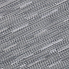 Round Placemat Grey White Set of 4 Nestasia