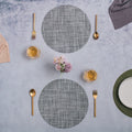 Round Placemat Grey Set of 4 Nestasia