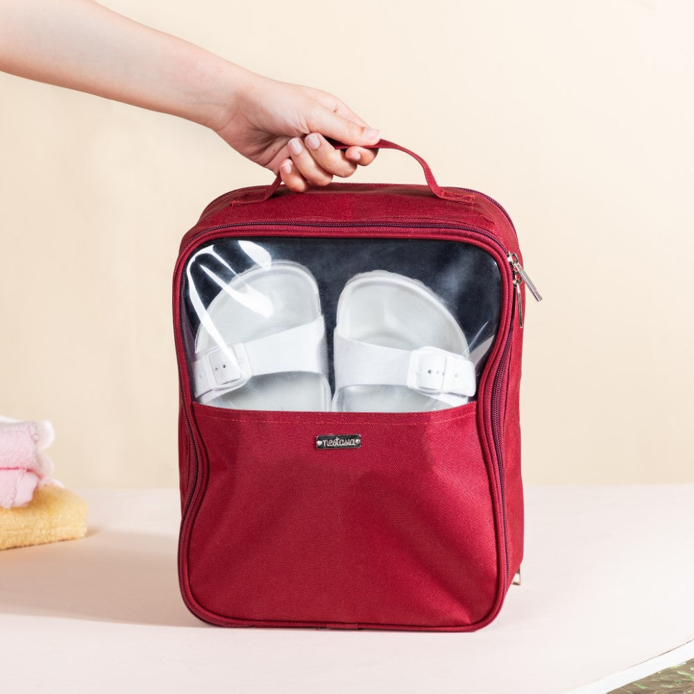 Shoe Bag Waterproof Sporty Red Nestasia